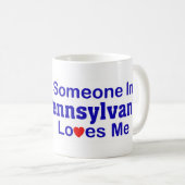 Iemand in Pennsylvania houdt van mij Koffiemok (Voorkant rechts)