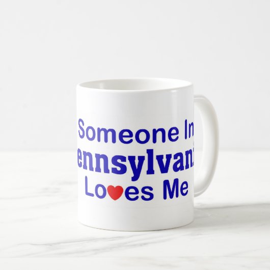 Iemand in Pennsylvania houdt van mij Koffiemok (Voorkant rechts)
