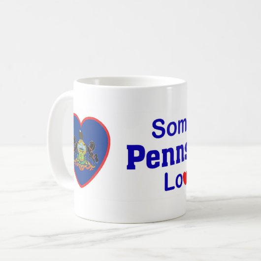 Iemand in Pennsylvania houdt van mij Koffiemok (Voorkant links)