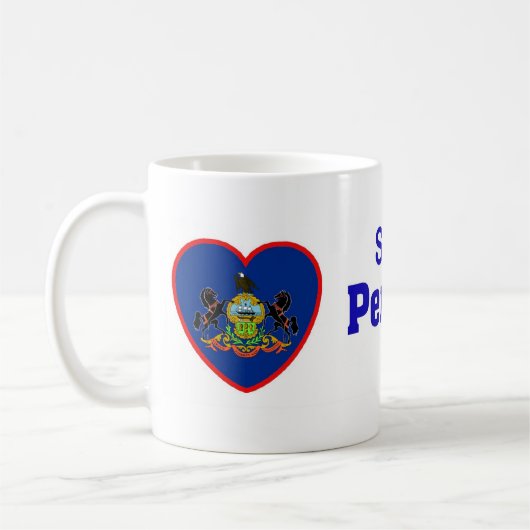 Iemand in Pennsylvania houdt van mij Koffiemok (Links)
