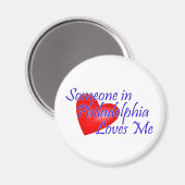 Iemand in Philadelphia houdt van mij Magneet (Voorkant / Achterkant)