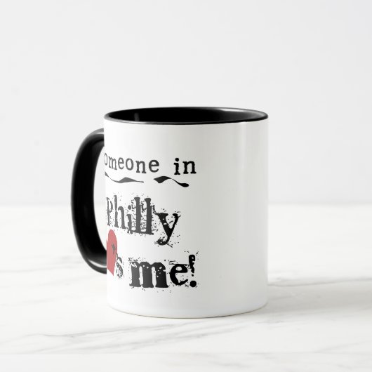 Iemand in Philly Mok (Voorkant links)