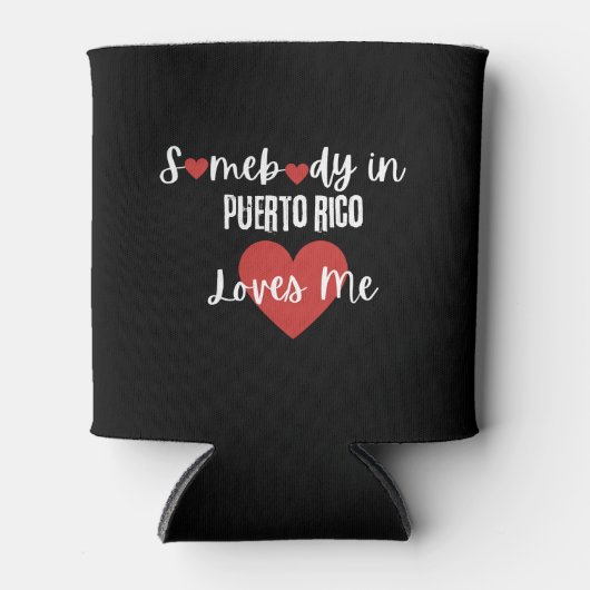 Iemand in Puerto Rico houdt van me Blikjeskoeler (Voorkant)