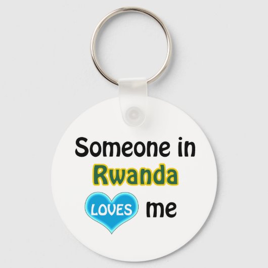 Iemand in Rwanda houdt van me Sleutelhanger (Voorkant)