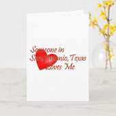 Iemand in San Antonio Texas houdt van mij Kaart (Gele Bloem)