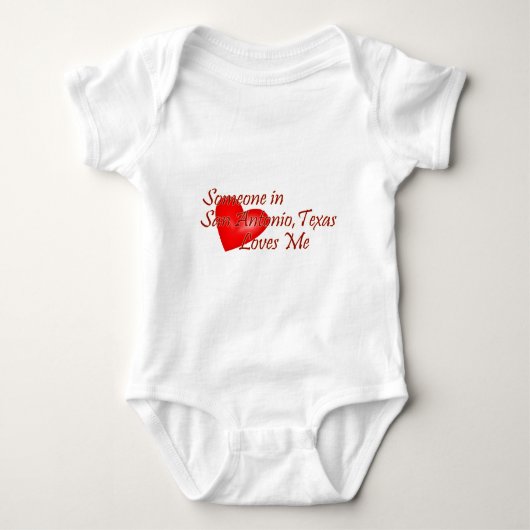 Iemand in San Antonio Texas houdt van mij Romper (Voorkant)