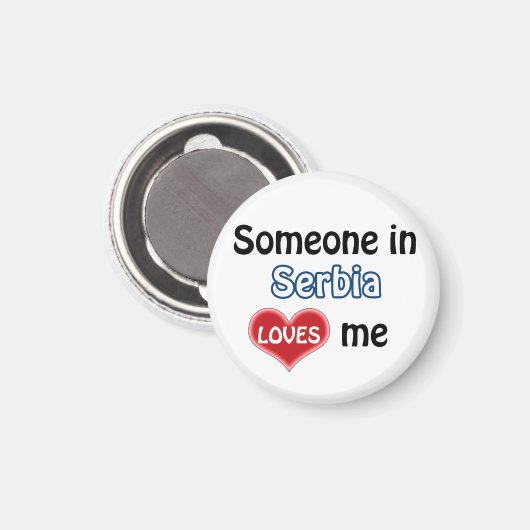 Iemand in Servië houdt van mij Magneet (Voorkant / Achterkant)