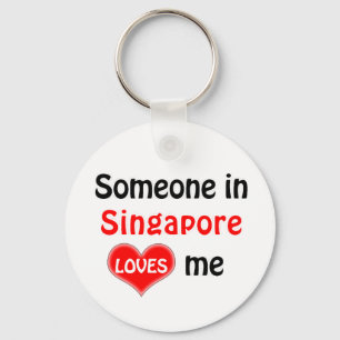 Iemand in Singapore houdt van me Sleutelhanger