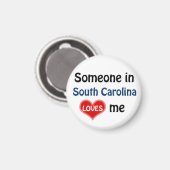 Iemand in South Carolina houdt van me Magneet (Voorkant / Achterkant)