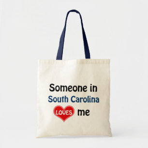 Iemand in South Carolina houdt van me Tote Bag