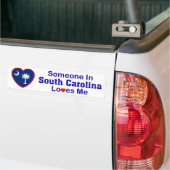 Iemand in South Carolina houdt van mij Bumpersticker (Op Truck)