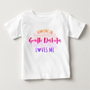 Iemand in South Dakota houdt van me Baby T shirt