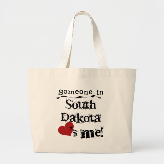 Iemand in South Dakota houdt van me Grote Tote Bag (Voorkant)