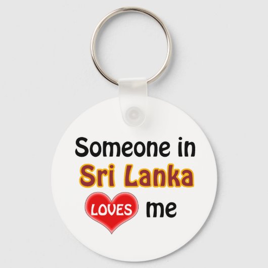 Iemand in Sri Lanka houdt van me Sleutelhanger (Voorkant)