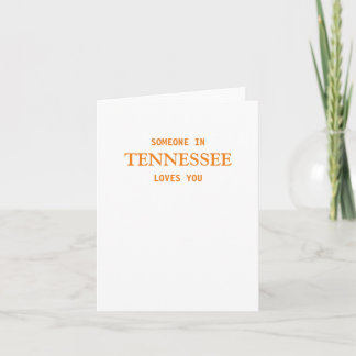 Iemand in Tennessee houdt van je Notitiekaartje