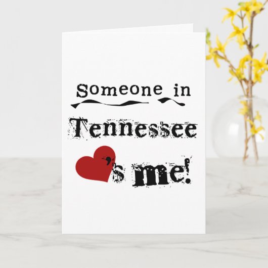 Iemand in Tennessee houdt van mij Kaart (Gele Bloem)