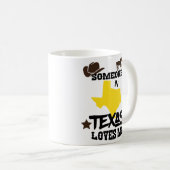 Iemand in Texas houdt van de Mok van Coffee-koppel (Voorkant rechts)