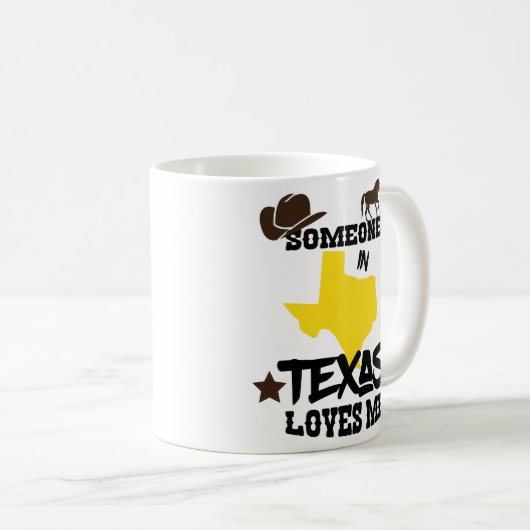 Iemand in Texas houdt van de Mok van Coffee-koppel (Voorkant rechts)