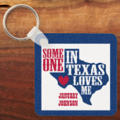 Iemand in Texas houdt van me Sleutelhanger (Voorkant)
