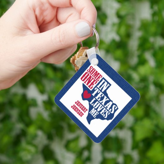 Iemand in Texas houdt van me Sleutelhanger (Hand)
