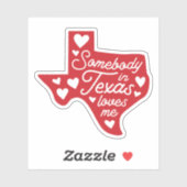 Iemand in Texas houdt van me Sticker (Vel)