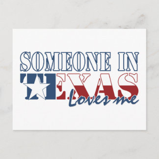 Iemand in Texas houdt van mij Briefkaart