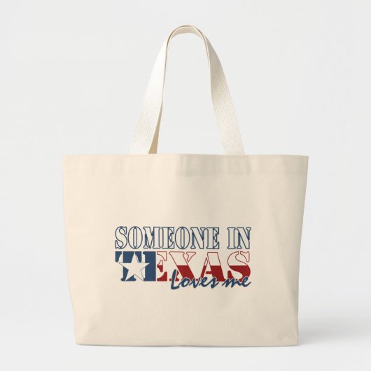 Iemand in Texas houdt van mij Grote Tote Bag (Voorkant)