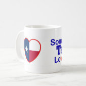 Iemand in Texas houdt van mij Koffiemok (Voorkant links)