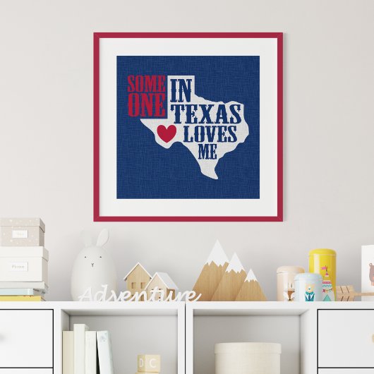 Iemand in Texas houdt van mij Poster