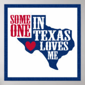 Iemand in Texas houdt van mij Poster (Voorkant)