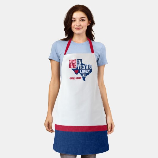 Iemand in Texas houdt van mij Schort (Gedragen)