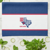 Iemand in Texas houdt van mij Theedoek (Gevouwen)