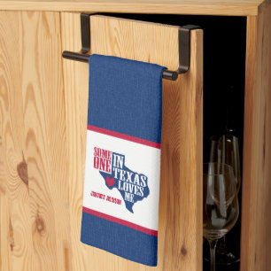 Iemand in Texas houdt van mij Theedoek