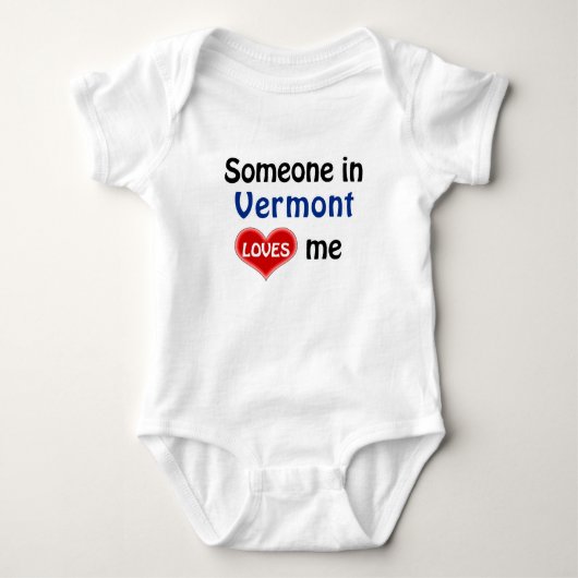 Iemand in Vermont houdt van me Romper (Voorkant)