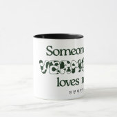 "Iemand in Vermont houdt van mij" Mok van twee ton (Midden)