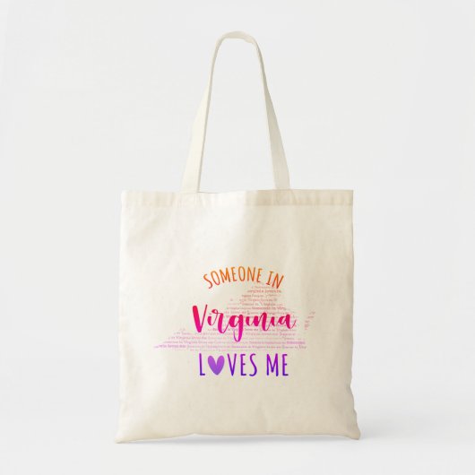 Iemand in Virginia houdt van je eigen Tas (Voorkant)