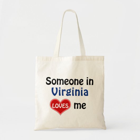 Iemand in Virginia houdt van me Tote Bag (Voorkant)