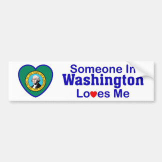 Iemand in Washington houdt van mij Bumpersticker