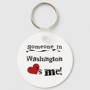Iemand in Washington houdt van mij Sleutelhanger