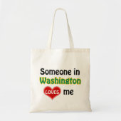 Iemand in Washington houdt van mij Tote Bag (Voorkant)