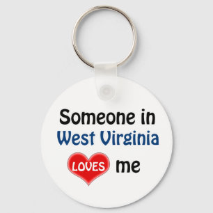 Iemand in West Virginia houdt van me Sleutelhanger