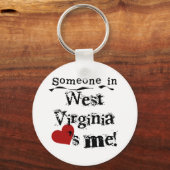 Iemand in West Virginia houdt van me Sleutelhanger (Voorkant)