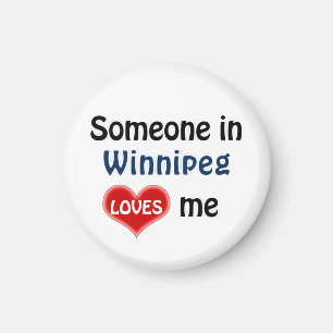 Iemand in Winnipeg houdt van me Magneet