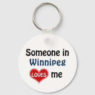 Iemand in Winnipeg houdt van me Sleutelhanger