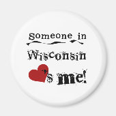 Iemand in Wisconsin houdt van mij Magneet (Voorkant)