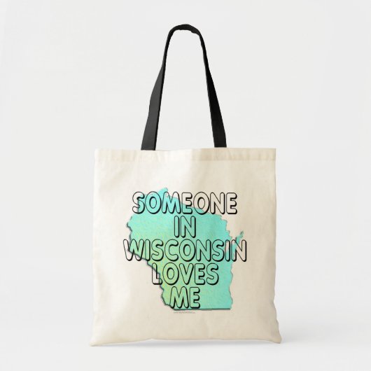 Iemand in Wisconsin houdt van mij Tote Bag (Voorkant)