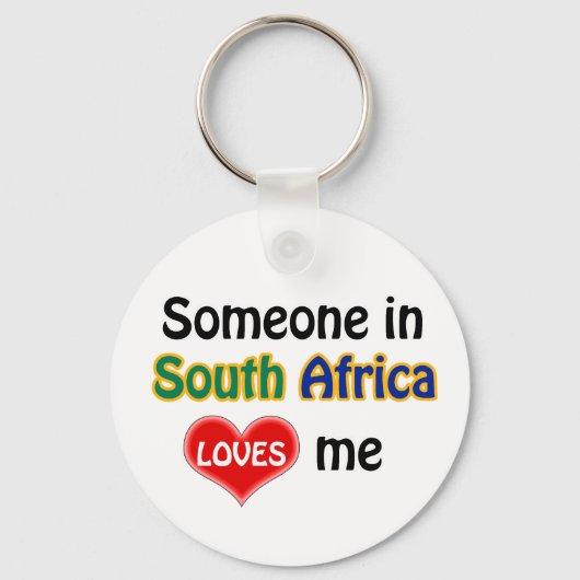 Iemand in Zuid-Afrika houdt van mij Sleutelhanger (Voorkant)