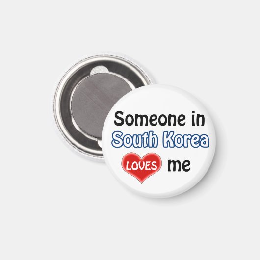 Iemand in Zuid-Korea houdt van mij Magneet (Voorkant / Achterkant)