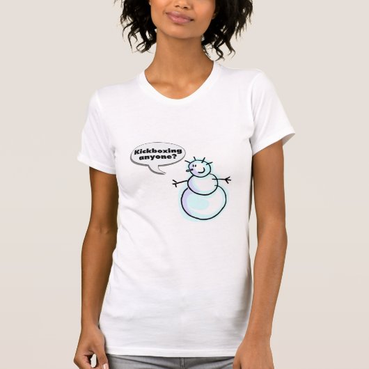 Iemand kickboxen? t-shirt (Voorkant)