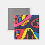 Iemand kijkt magneet (Voorkant / Achterkant)